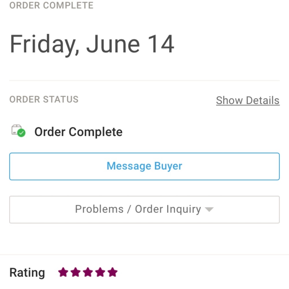 FIVE STAR RATING!!!